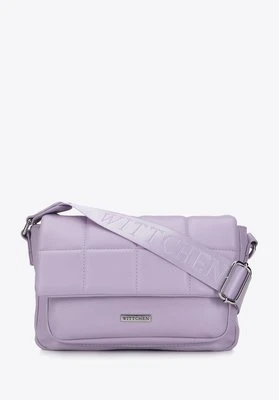 Damska listonoszka z miękkiej ekoskóry z pikowaną klapą mała Wittchen