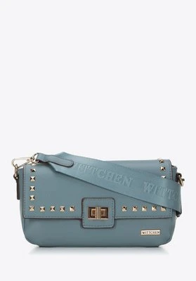 Damska listonoszka z nitowaną klapą Wittchen