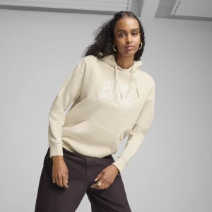Zdjęcie produktu Damska luźna bluza z kapturem PUMA CLASS, Odzież, Biały