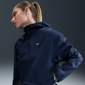 Damska luźna kurtka z kapturem z tkaniny Nike Sportswear Windrunner - Niebieski