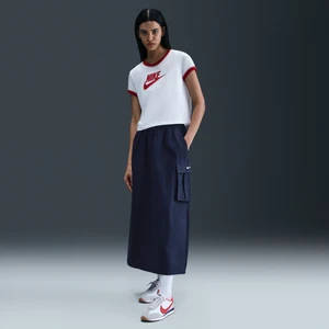 Damska luźna spódnica typu cargo Nike - Niebieski