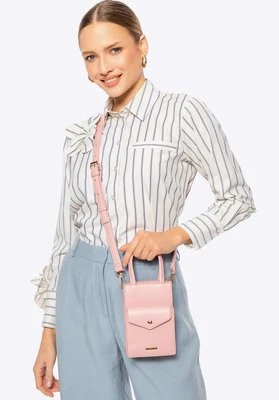 Damska minitorebka na telefon z ekoskóry różowa Wittchen