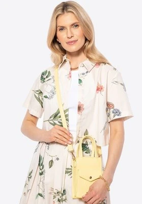 Damska minitorebka na telefon z ekoskóry żółta Wittchen