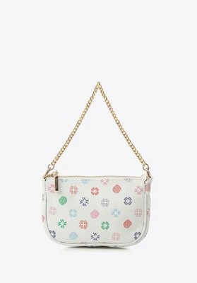 Damska minitorebka ze skóry w monogram na łańcuszku multikolor Wittchen