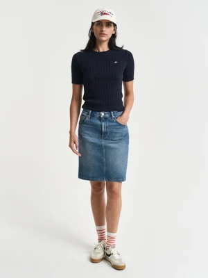 Damska niebieska krótka denimowa spódnica GANT