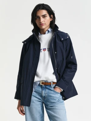 Damska niebieska kurtka wiatroszczelna i wodoodporna GANT