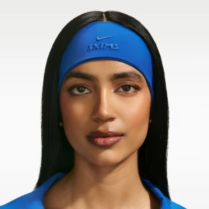 Damska opaska na głowę Dri-FIT NikeSKIMS - Niebieski