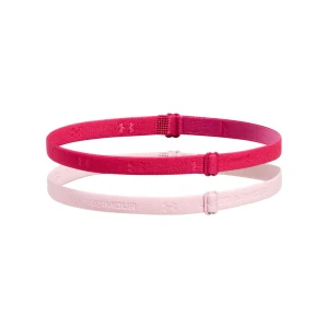 Damska opaska na głowę treningowa (2-pack) Under Armour W's Adjustable Mini Bands - różowa
