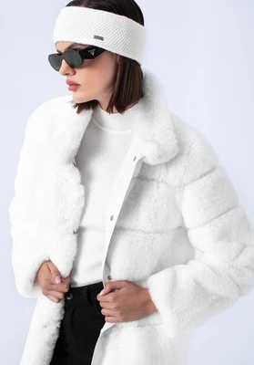 Damska opaska o drobnym splocie ecru Wittchen