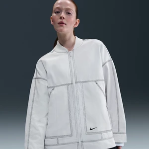Damska oversizowa kurtka typu cargo z grafiką Nike Sportswear - Biel