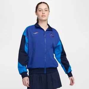 Damska piłkarska kurtka przedmeczowa Nike Dri-FIT Chelsea F.C. Strike - Niebieski