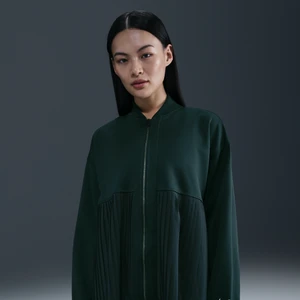 Damska plisowana kurtka Nike - Zieleń