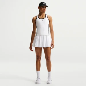 Damska plisowana spódnica tenisowa Dri-FIT NikeCourt Advantage - Biel