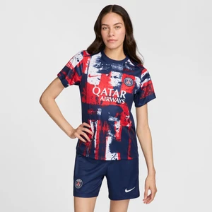 Damska przedmeczowa koszulka piłkarska Nike Dri-FIT Paris Saint-Germain Academy Pro (wersja domowa) - Niebieski