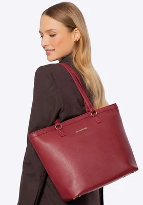 Damska shopperka z ekoskóry duża czerwona Wittchen