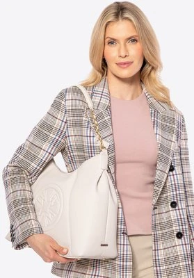 Damska shopperka z imitacji skóry kremowa Wittchen