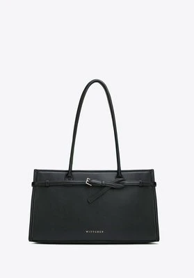 Damska shopperka z imitacji skóry podłużna czarna Wittchen