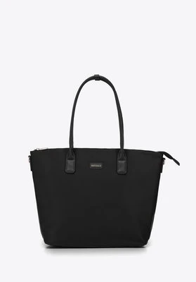 Damska shopperka z nylonu czarna Wittchen