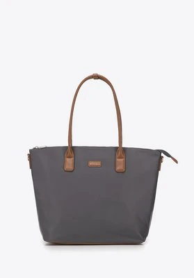 Damska shopperka z nylonu szara Wittchen