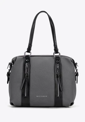 Damska shopperka z rączkami z ekoskóry czarna Wittchen