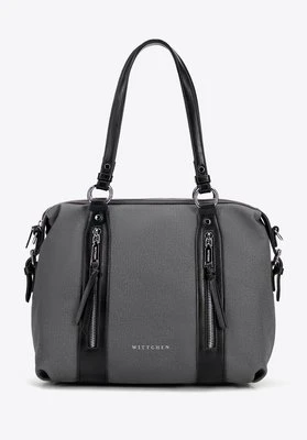 Damska shopperka z rączkami z ekoskóry czarna Wittchen