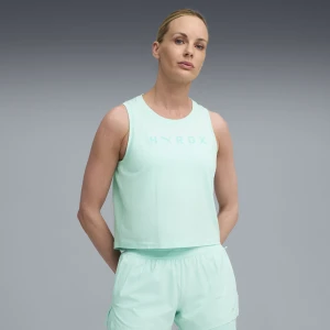 Damska skrócona koszulka na ramiączkach PUMA x HYROX CLOUDSPUN ThermoAdapt, Odzież, Zielony,