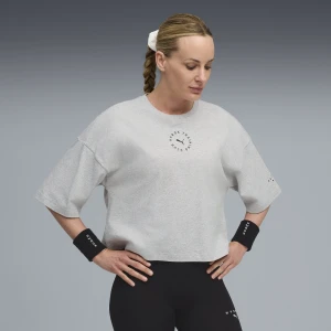 Damska skrócona koszulka PUMA x HYROX Lifestyle, Odzież, Szary,