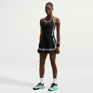 Damska spódnica do tenisa z wysokim stanem NikeCourt Slam - Czerń