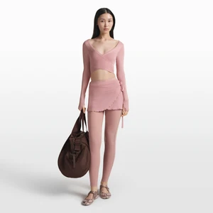 Damska spódnica na zakładkę NikeSKIMS Stretch Knit - Różowy