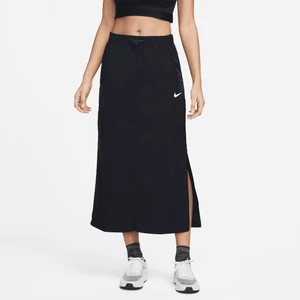 Damska spódnica z tkaniny z wysokim stanem Nike Sportswear Essential - Czerń