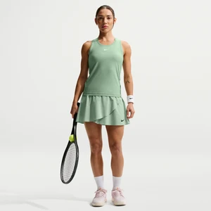 Damska spódnica z wysokim stanem do tenisa Dri-FIT NikeCourt Slam - Zieleń