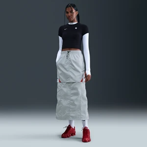 Damska spódnica zapinana na zamek Nike Shox - Szary