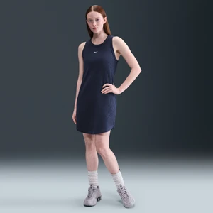 Damska sukienka bez rękawów z waflowym wzorem Nike Sportswear Chill Knit - Niebieski