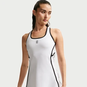 Damska sukienka do tenisa Dri-FIT NikeCourt Advantage - Biel
