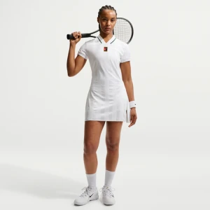 Damska sukienka do tenisa Dri-FIT NikeCourt Slam - Biel