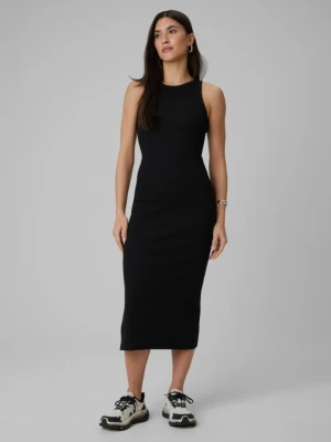 Damska sukienka dzianinowa 4F 4FWSS26TDREF184 - czarna