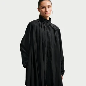 Damska sukienka mini z długim rękawem o kroju oversize Nike - Czerń