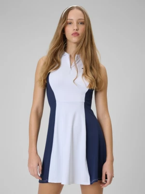 Damska sukienka tenisowa 4F 4FWSS26TDREF183 - biała