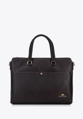 Damska torba na laptopa 12” skórzana z etui brązowa Wittchen