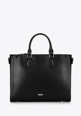 Damska torba na laptopa 14,5” z imitacji skóry czarna Wittchen
