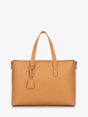 Damska torba na laptopa 16" z imitacji skóry camel Wittchen camelowy
