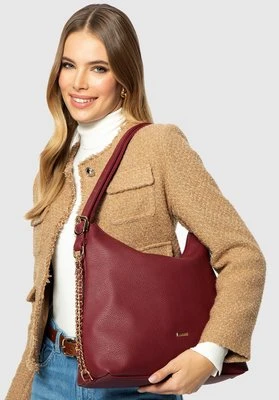 Damska torba – plecak ze skóry ekologicznej bordowa Wittchen