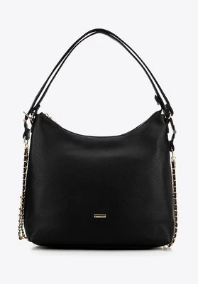 Damska torba – plecak ze skóry ekologicznej czarno - złota Wittchen