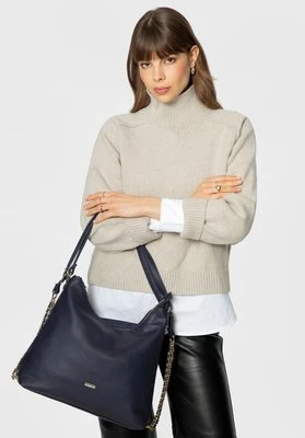 Damska torba – plecak ze skóry ekologicznej granatowa Wittchen