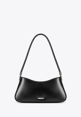 Damska torebka bagietka z imitacji skóry czarna Wittchen