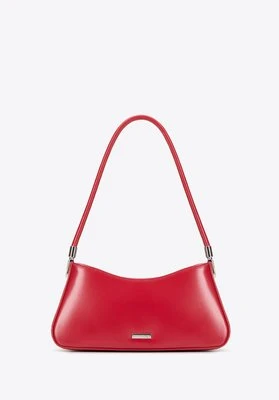 Damska torebka bagietka z imitacji skóry czerwona Wittchen