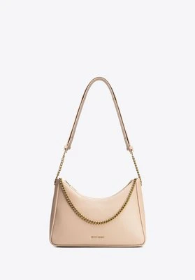 Damska torebka bagietka ze skóry beżowa Wittchen