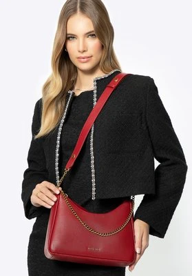 Damska torebka bagietka ze skóry czerwona Wittchen