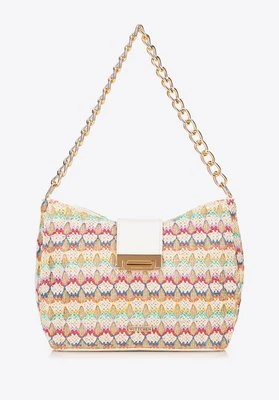 Damska torebka crossbody pleciona multikolor Wittchen
