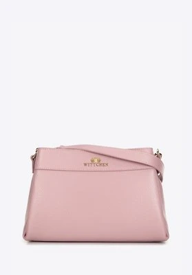 Zdjęcie produktu Damska torebka crossbody trapezowa różowa Wittchen